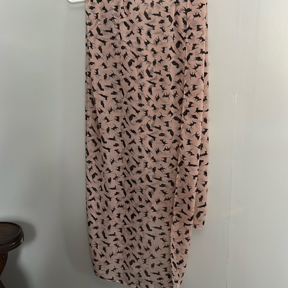Light pink cat scarf